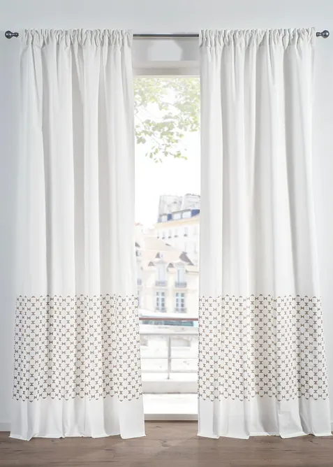 Gardinl&auml;ngd i ekologisk bomull (1-pack), bonprix