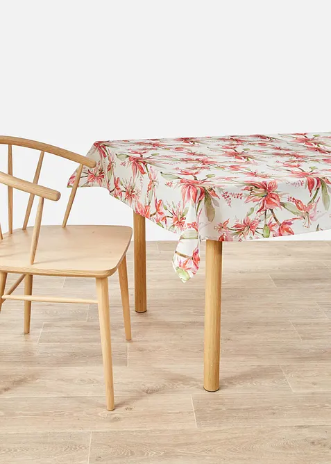 Blomm&ouml;nstrad bordsduk, vattenavvisande, bonprix