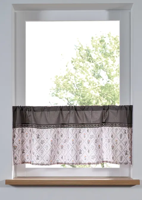 Caf&eacute;gardin i ekologisk bomull, bonprix