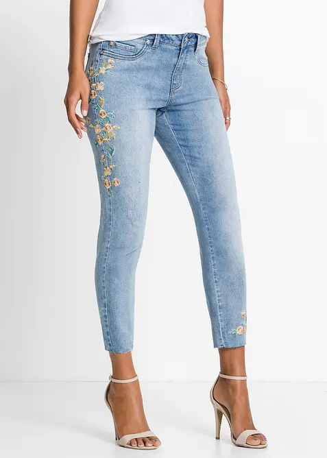 Skinny Jeans Mid Waist, cropped, bonprix
