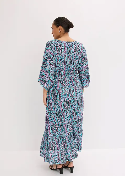 M&ouml;nstrad maxikl&auml;nning av viskos med mjukt fall, bonprix