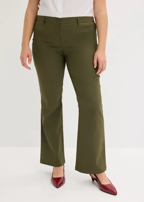 Stretchbyxa i bootcutmodell, bonprix