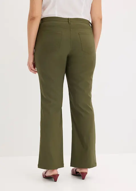 Stretchbyxa i bootcutmodell, bonprix