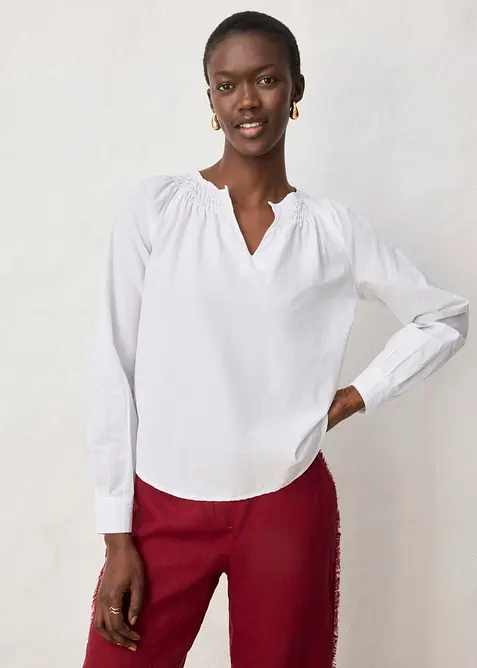 Tunika med sidenandel, bonprix