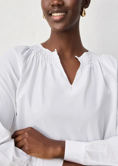 Tunika med sidenandel, bonprix