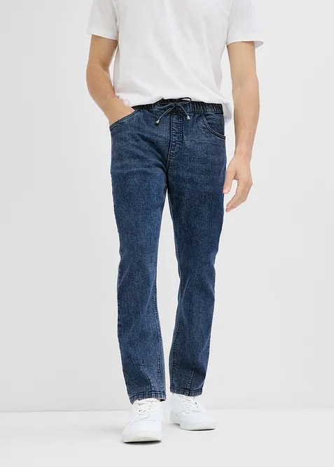 Tunna dra p&aring;-jeans, Relaxed Fit, Straight, bonprix