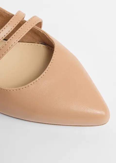 Ballerinaskor med slingback fr&aring;n Marco Tozzi, Marco Tozzi