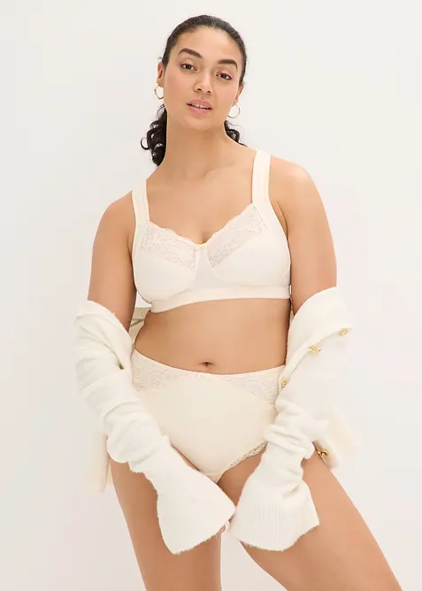 Avlastande BH utan bygel, med vadderade axelband, bonprix