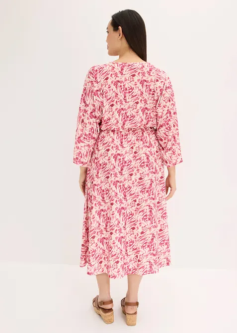 Jerseykl&auml;nning med spets, bonprix