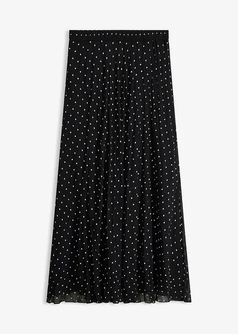 Chiffongkjol i krinklat material, bonprix