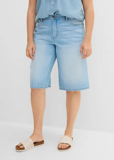 Jeansshorts med Mid Waist, bonprix
