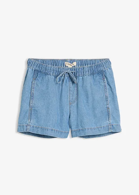 Jeansshorts Mid Waist, med bekv&auml;m midja, bonprix