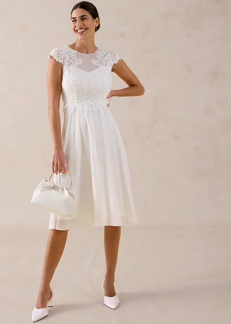 Brudkl&auml;nning med spets, bonprix