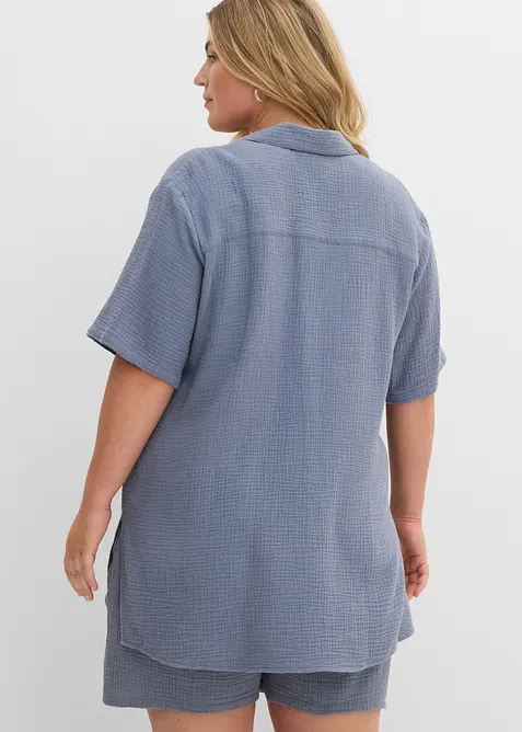 Skjortblus av muslin, bonprix