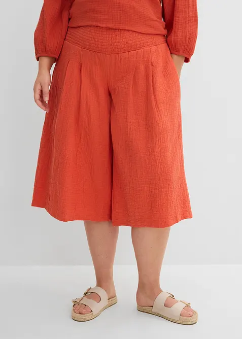 Capribyxa i mjuk muslin, bonprix