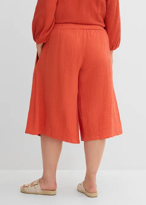 Capribyxa i mjuk muslin, bonprix