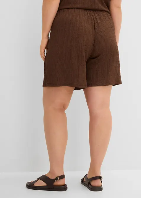 Dra p&aring;-shorts av kr&auml;pp, bonprix