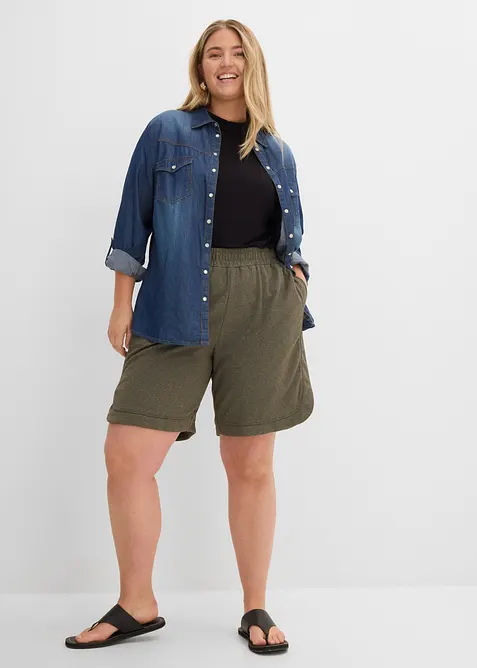Vida jerseyshorts i bomullsmix, bonprix