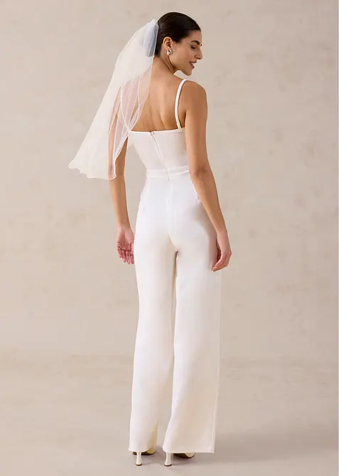 Jumpsuit i kr&auml;pp med struktur och med p&auml;rlbroderi, bonprix