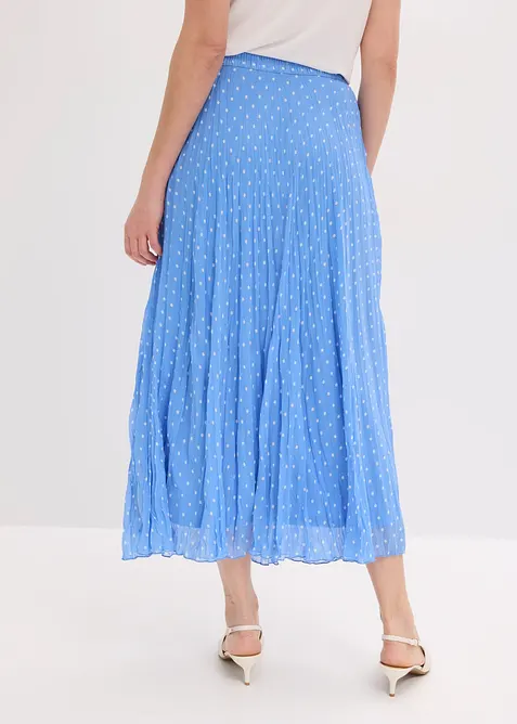 Chiffongkjol i krinklat material, bonprix