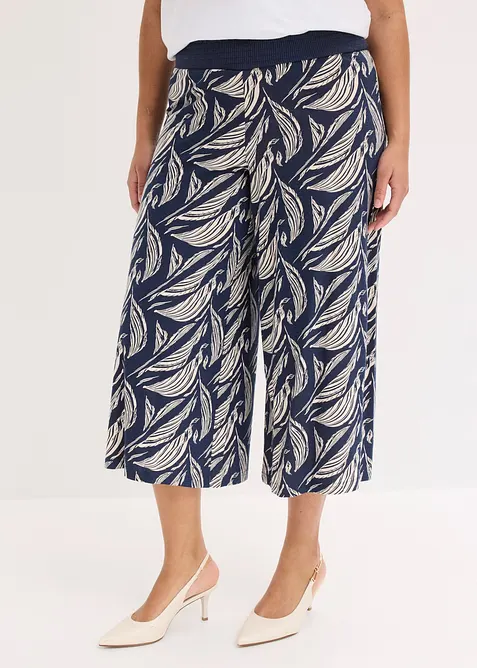 Vid jerseybyxa i bomull och viskos, bonprix