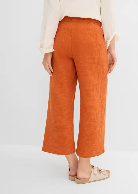 Marlenebyxa i bomullsmuslin, bonprix