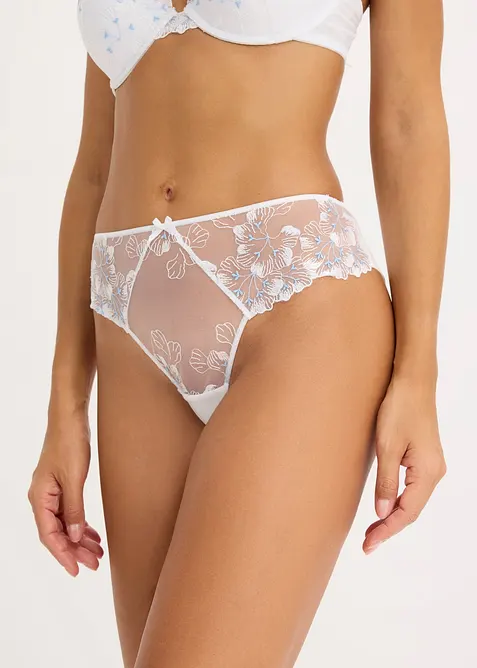 Braziliantrosa med diskret broderi, bonprix