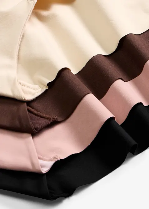 Maxihipstertrosa i mikrofiber utan s&ouml;mmar (4-pack), bonprix