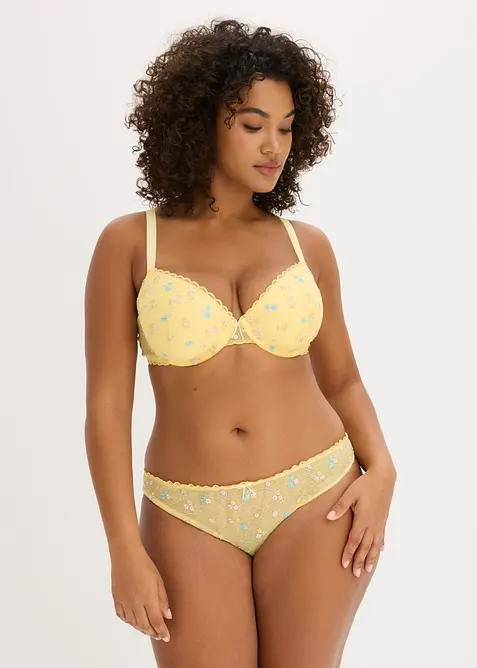 BH med formpressade kupor, av diskret spets, bonprix