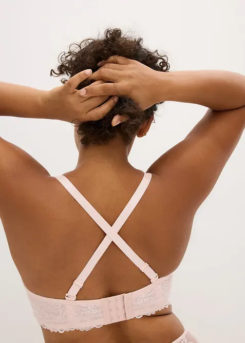 Balconette-BH med avtagbara axelband och mjuk spets (2-pack), bonprix