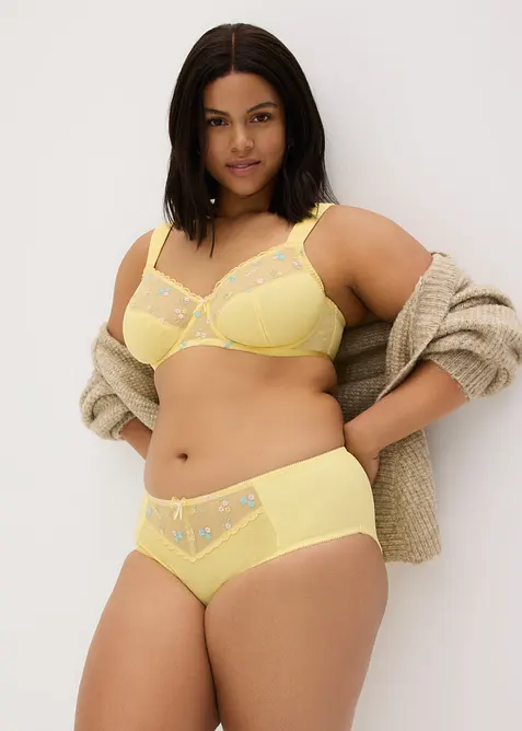 Maxitrosa med diskret broderi, bonprix