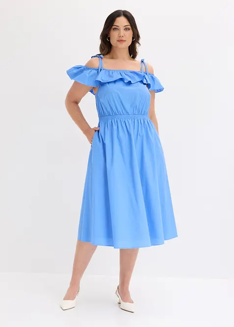 Kl&auml;nning med bara axlar, bonprix