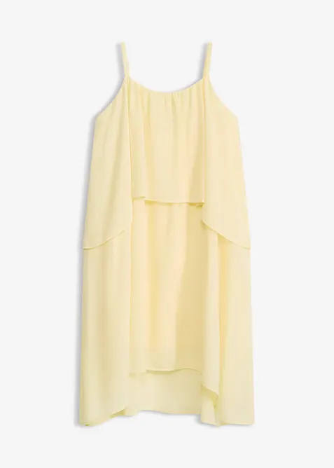 Chiffongkl&auml;nning som &auml;r l&auml;ngre bak &auml;n fram, bonprix