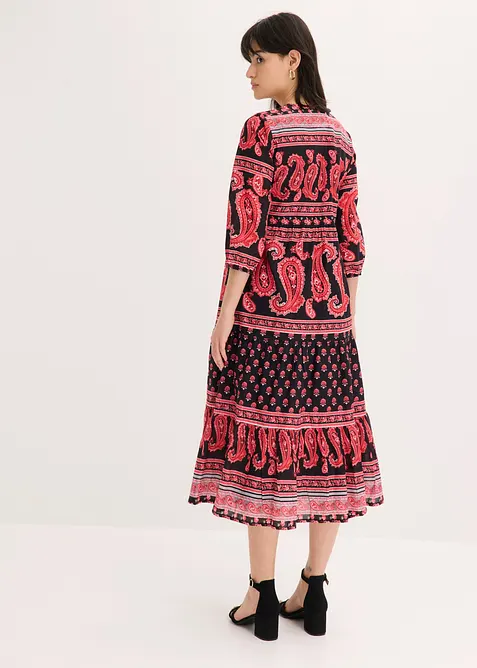 Mellanl&aring;ng kl&auml;nning i ren bomull, bonprix