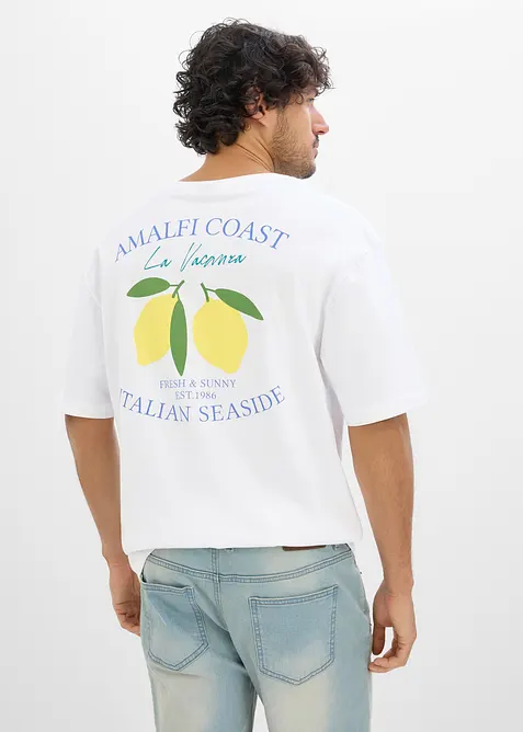T-shirt i ekologisk bomull, avslappnad passform, bonprix