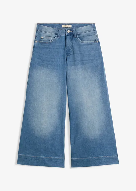 Extra mjuka jeansculotter, bonprix