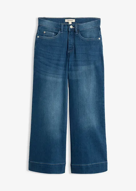 Extra mjuka jeansculotter, bonprix