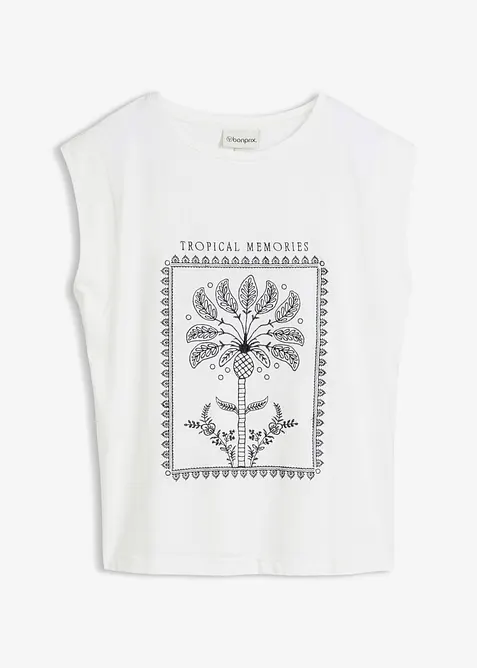 Topp med silke, bonprix