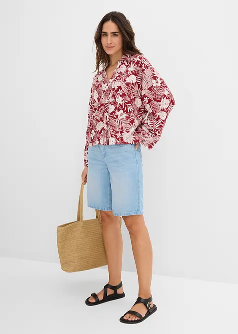 Blus i viskosmix, bonprix