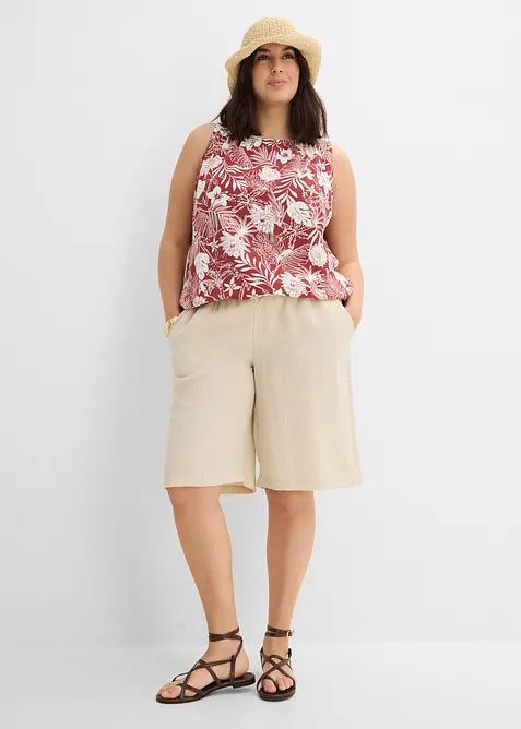 Jerseylinne i viskosmix, bonprix