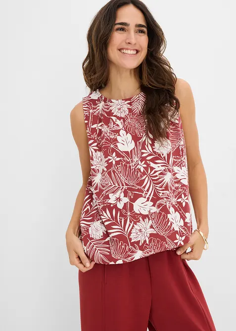 Jerseylinne i viskosmix, bonprix