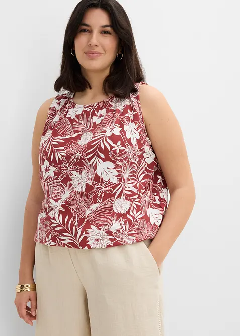 Jerseylinne i viskosmix, bonprix