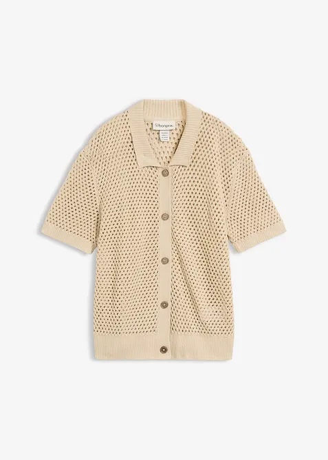 H&aring;lm&ouml;nstrad cardigan, bonprix