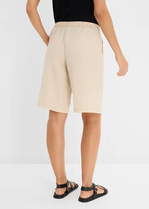 Shorts av viskosmix, med res&aring;rmidja, bonprix