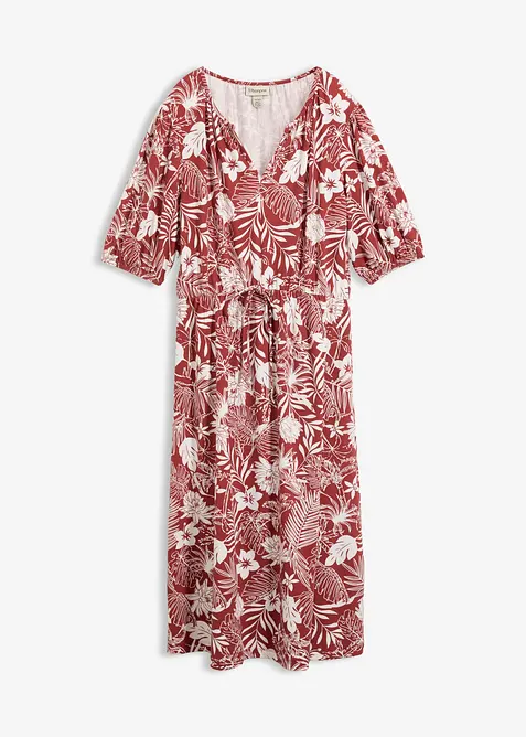 Jerseykl&auml;nning i mjuk viskosmix, bonprix