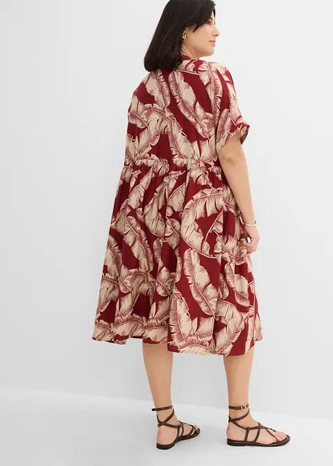 Mellanl&aring;ng kaftankl&auml;nning i mjuk viskos, bonprix