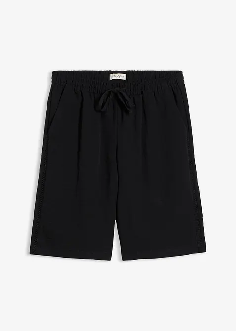 Shorts av viskosmix, med res&aring;rmidja, bonprix