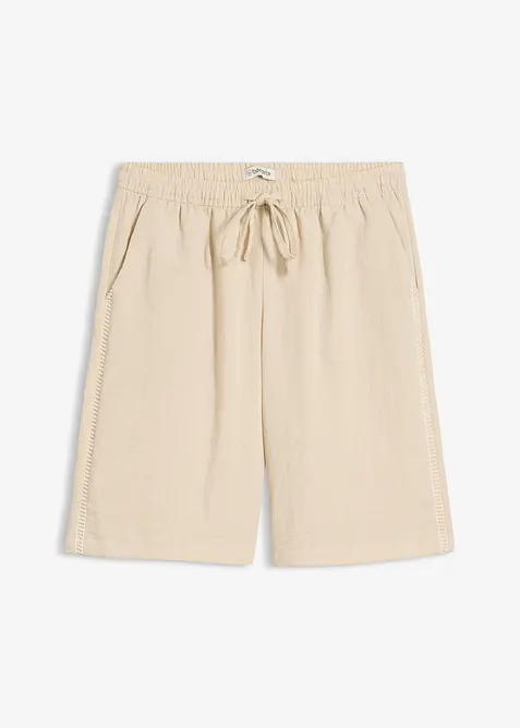 Shorts av viskosmix, med res&aring;rmidja, bonprix