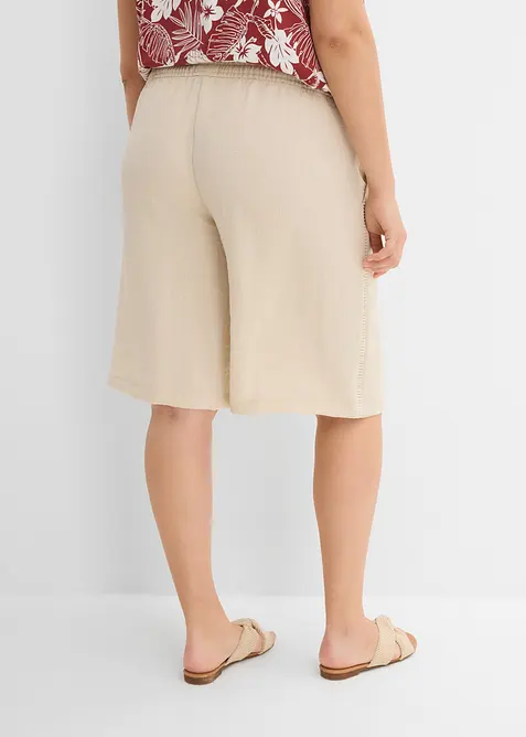 Shorts av viskosmix, med res&aring;rmidja, bonprix