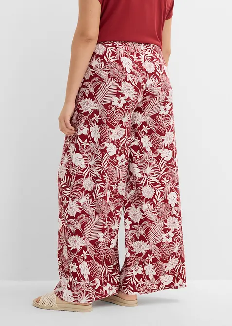 Vid byxa i viskosmix, bonprix